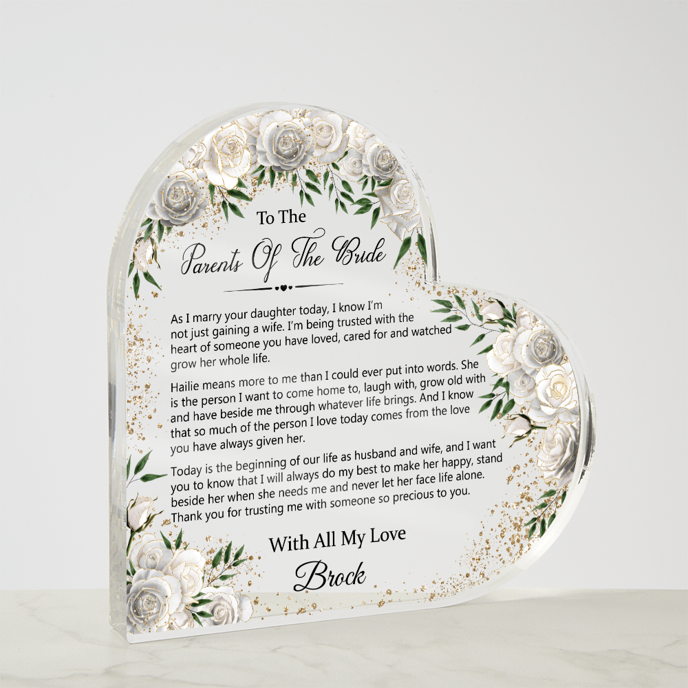 Heart Plaque ORDER