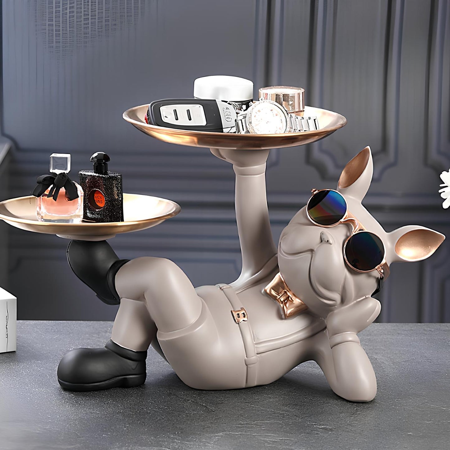 French Bulldog Resin Storage Ornament - Homevalley.co.uk