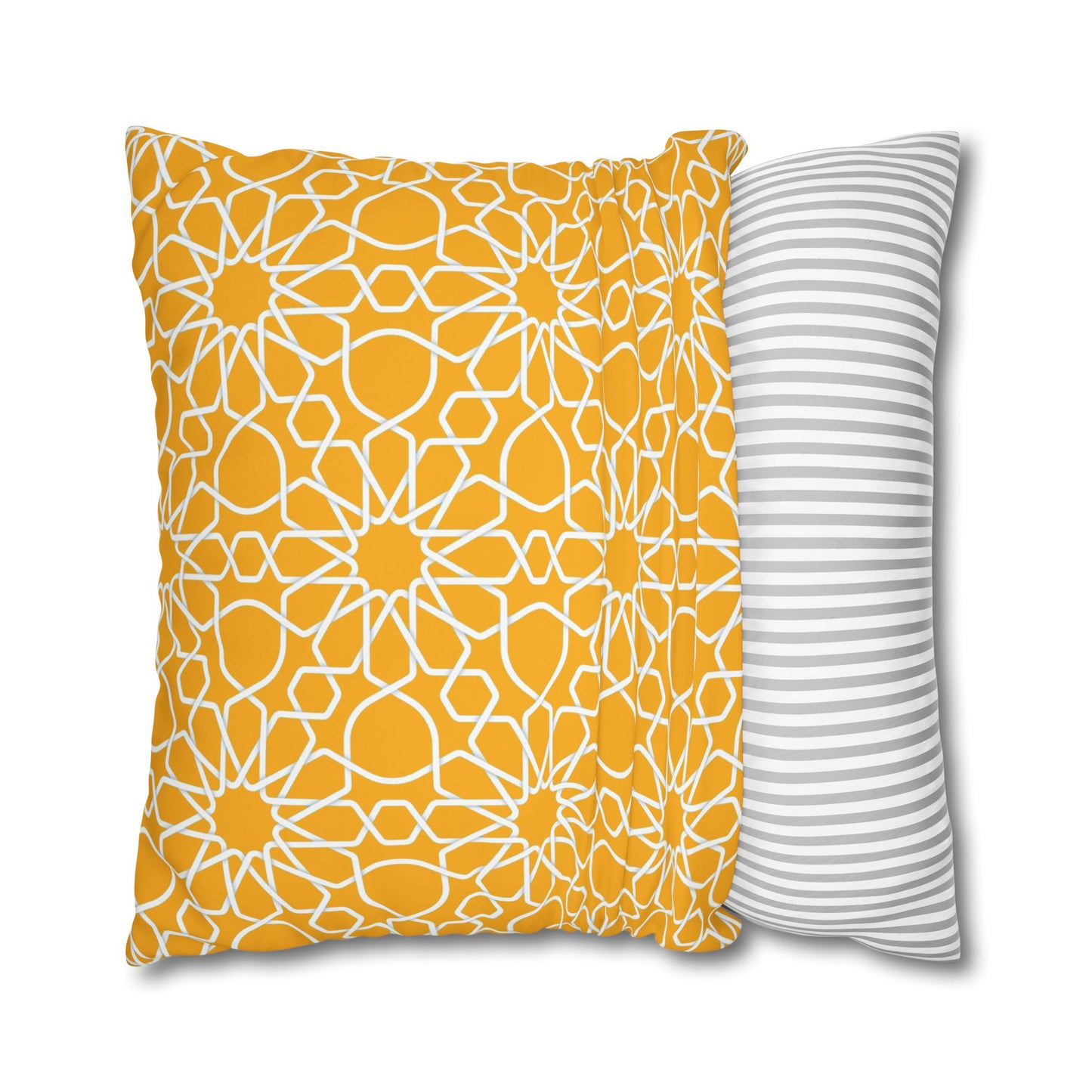 Wild Flowers Cushion Cover, Lilac and Yellow Flowers Cushion Cover, Floral Pillow, Botanical Pillow, Camomile Pillow - Homevalley.co.uk