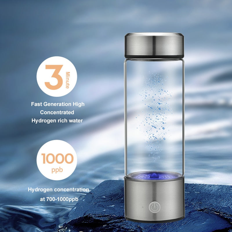 Portable Hydrogen Water Generator, 450ml - Homevalley.co.uk