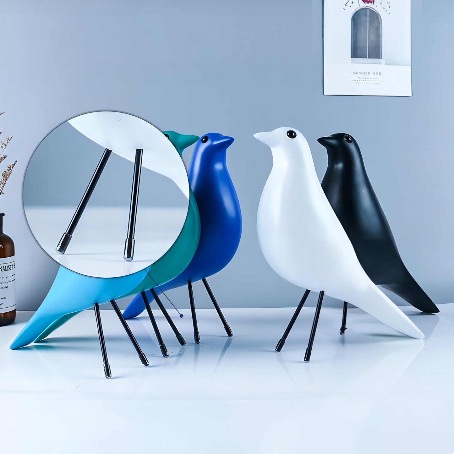 Nordic Bird Resin Figurine