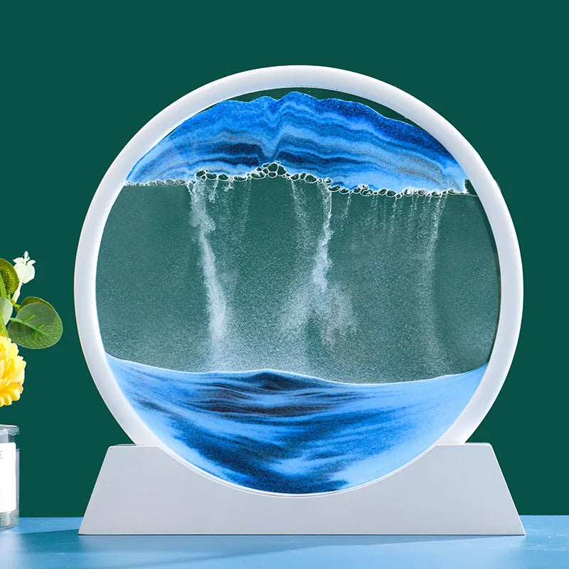 3D Moving Sand Art Picture Hourglass Quicksand Craft Flowing Sand - Homevalley.co.uk