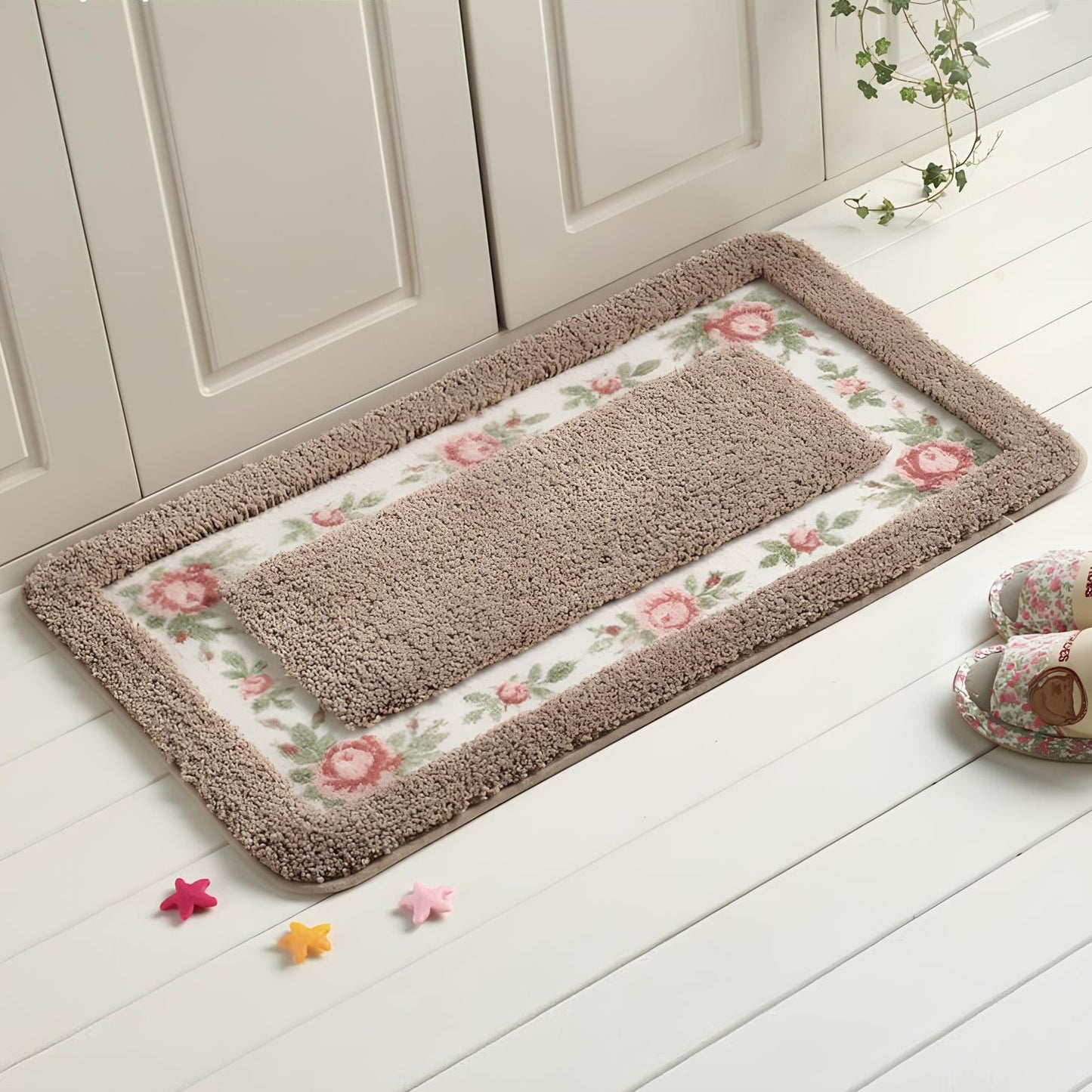 Pastel Colour Anti-Slip Floor Bathroom Mat – Soft, Stylish, and Safe for Your Home