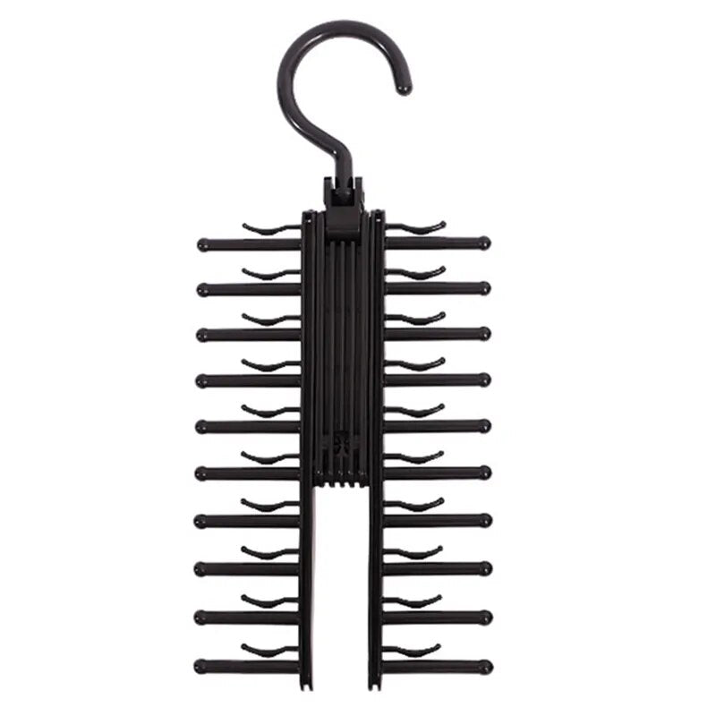 5 In 1 Magic Stainless Steel Folding Trouser Rack, Tie Hanger and Closet Organiser - Homevalley.co.uk