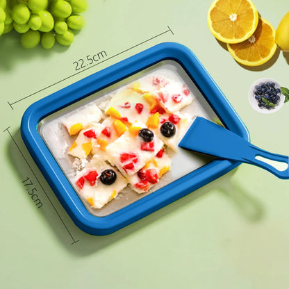 New DIY Ice Cream Roll Maker – Cold Plate Stir-Fry Yogurt Machine for Homemade Frozen Treats