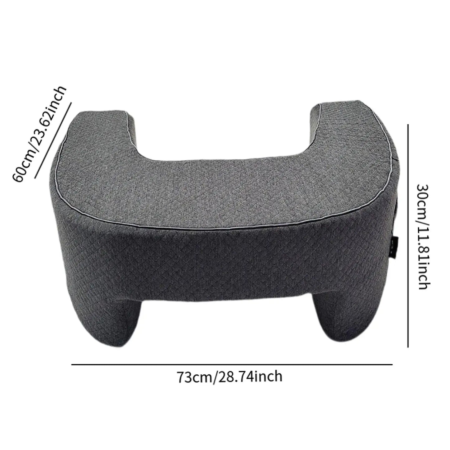 Memory Foam Backrest Pillow with Arm Support & Storage Pockets – Reading, Gaming & Bed Support Cushion