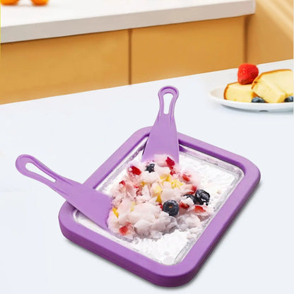 New DIY Ice Cream Roll Maker – Cold Plate Stir-Fry Yogurt Machine for Homemade Frozen Treats