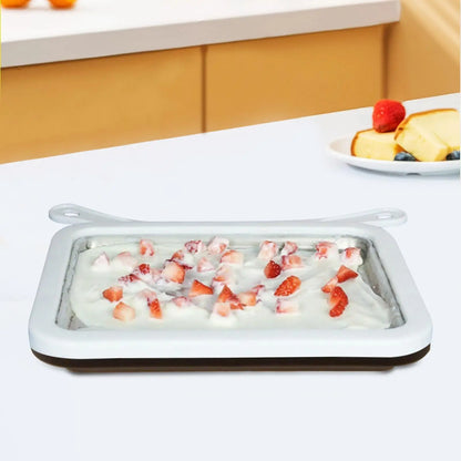 New DIY Ice Cream Roll Maker – Cold Plate Stir-Fry Yogurt Machine for Homemade Frozen Treats