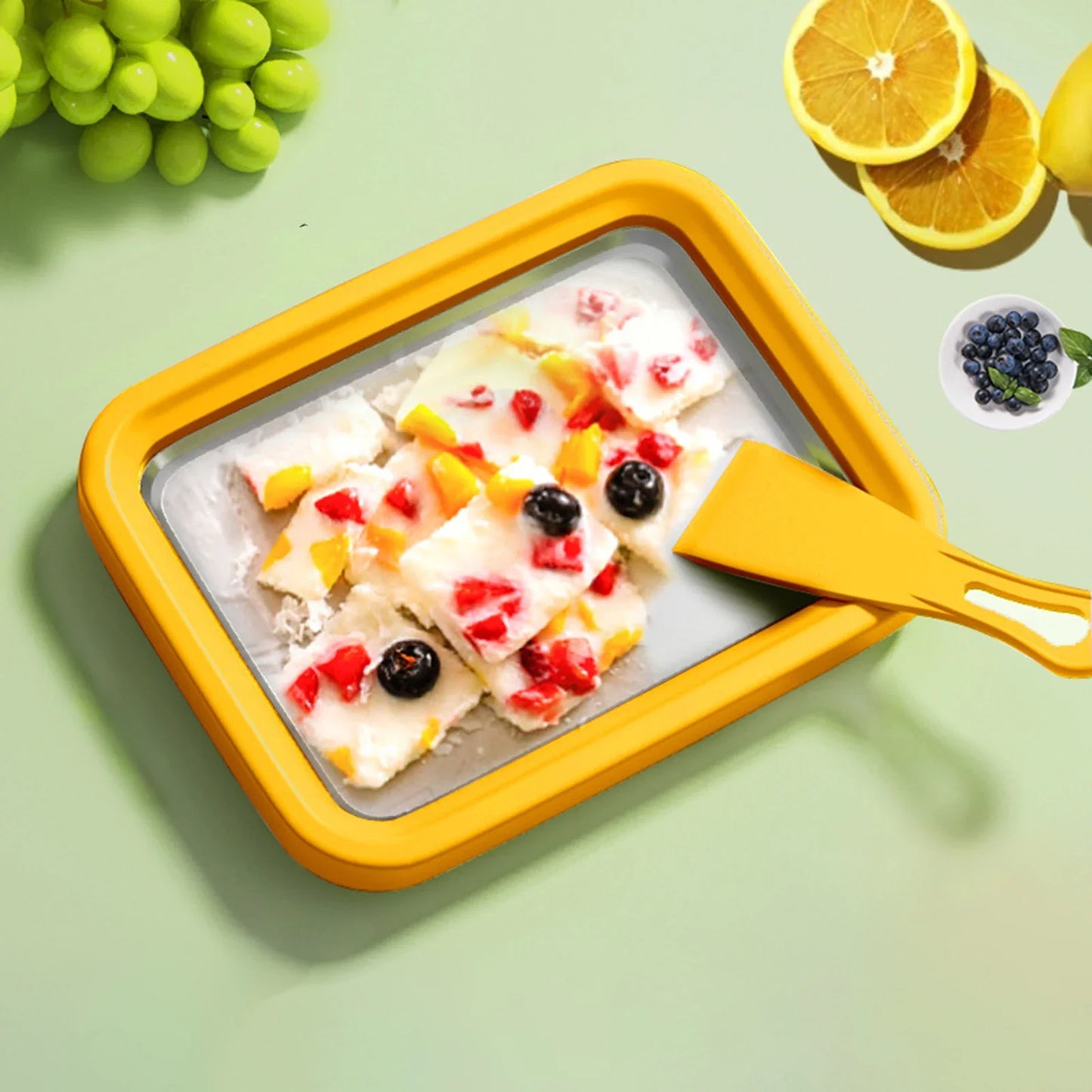 New DIY Ice Cream Roll Maker – Cold Plate Stir-Fry Yogurt Machine for Homemade Frozen Treats