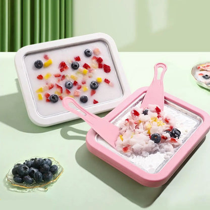 New DIY Ice Cream Roll Maker – Cold Plate Stir-Fry Yogurt Machine for Homemade Frozen Treats