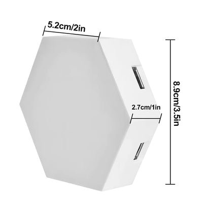 Hexagon DIY LED Light Bluetooth RGB Honeycomb Wall Lamp With Remote Control for Computer Game Room Decor Christmas Party