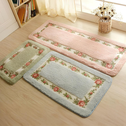 Pastel Colour Anti-Slip Floor Bathroom Mat – Soft, Stylish, and Safe for Your Home