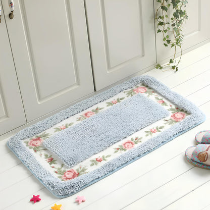 Pastel Colour Anti-Slip Floor Bathroom Mat – Soft, Stylish, and Safe for Your Home