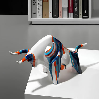 Nordic Cow Bull Ornament Sculpture Figurine