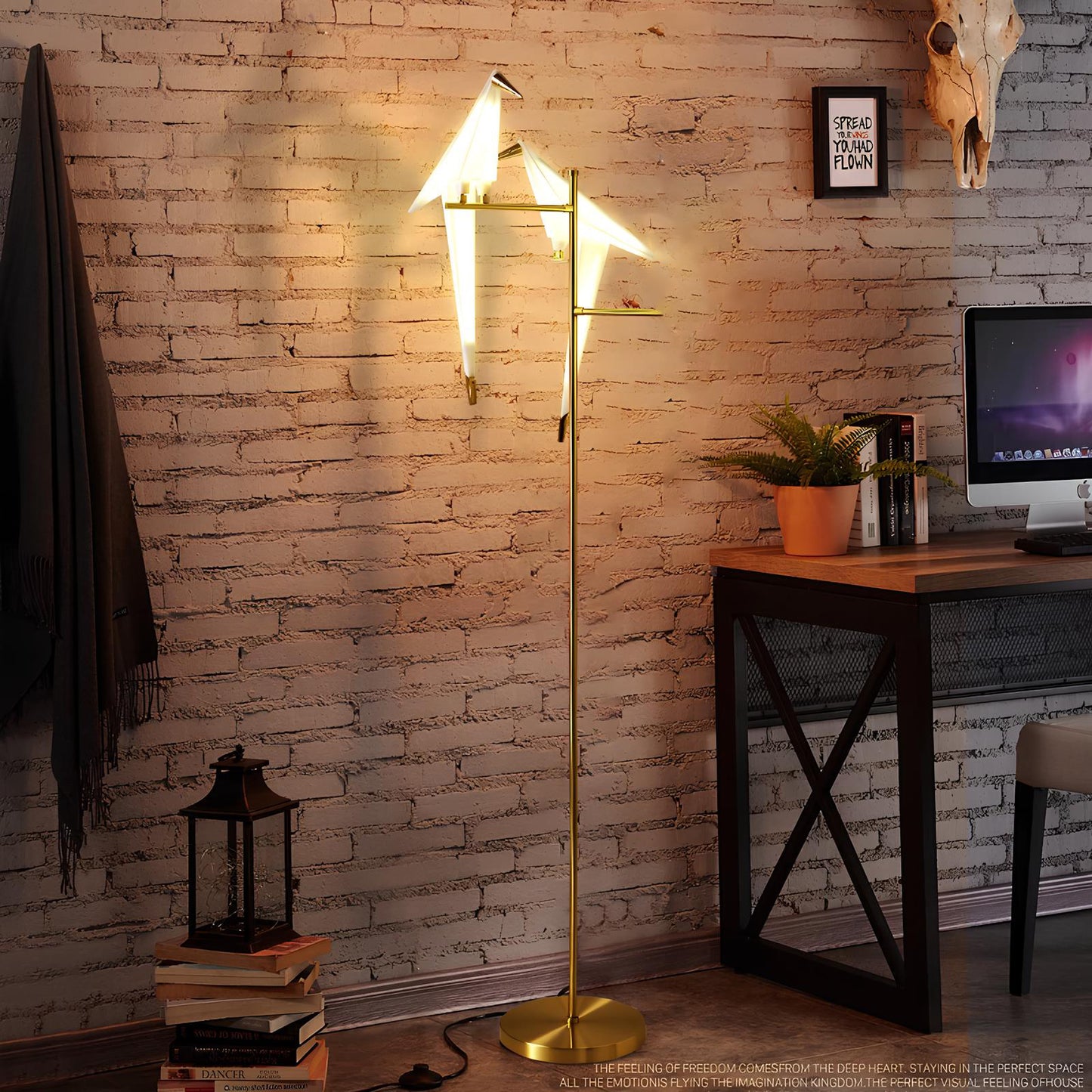 Origami Bird Floor Lamp, Table Lamp