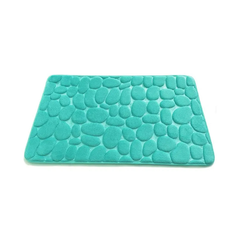 Raised Paver Bathroom Rug Non-Slip Memory Foam – Stylish, Soft, and Safe for Your Bathroom