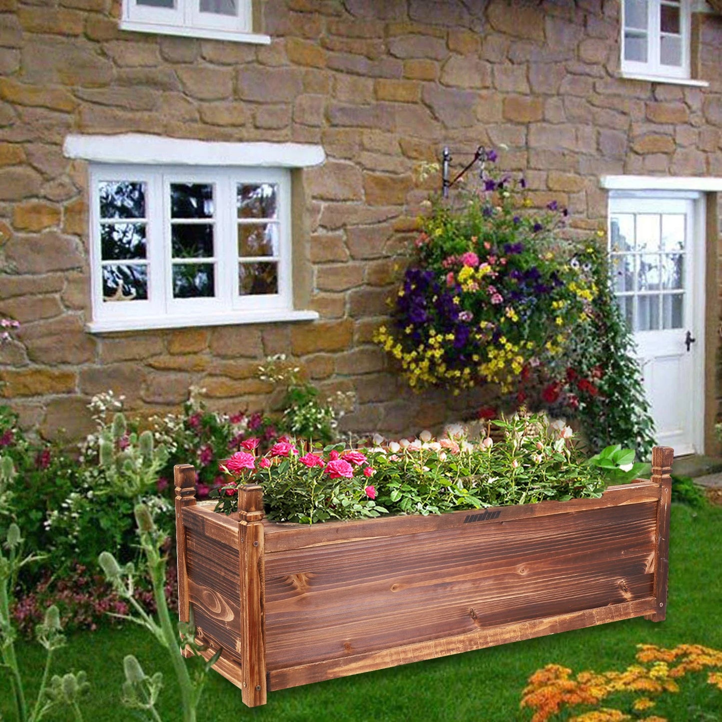 Raised Garden Flower Box