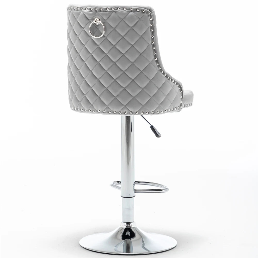 Adjustable Swivel Bar Stool Chair - Homevalley.co.uk