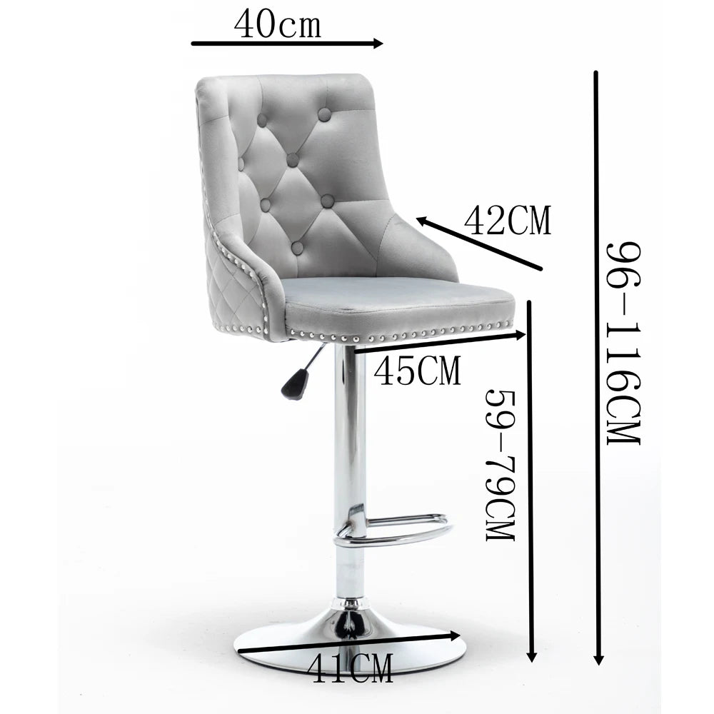 Adjustable Swivel Bar Stool Chair - Homevalley.co.uk