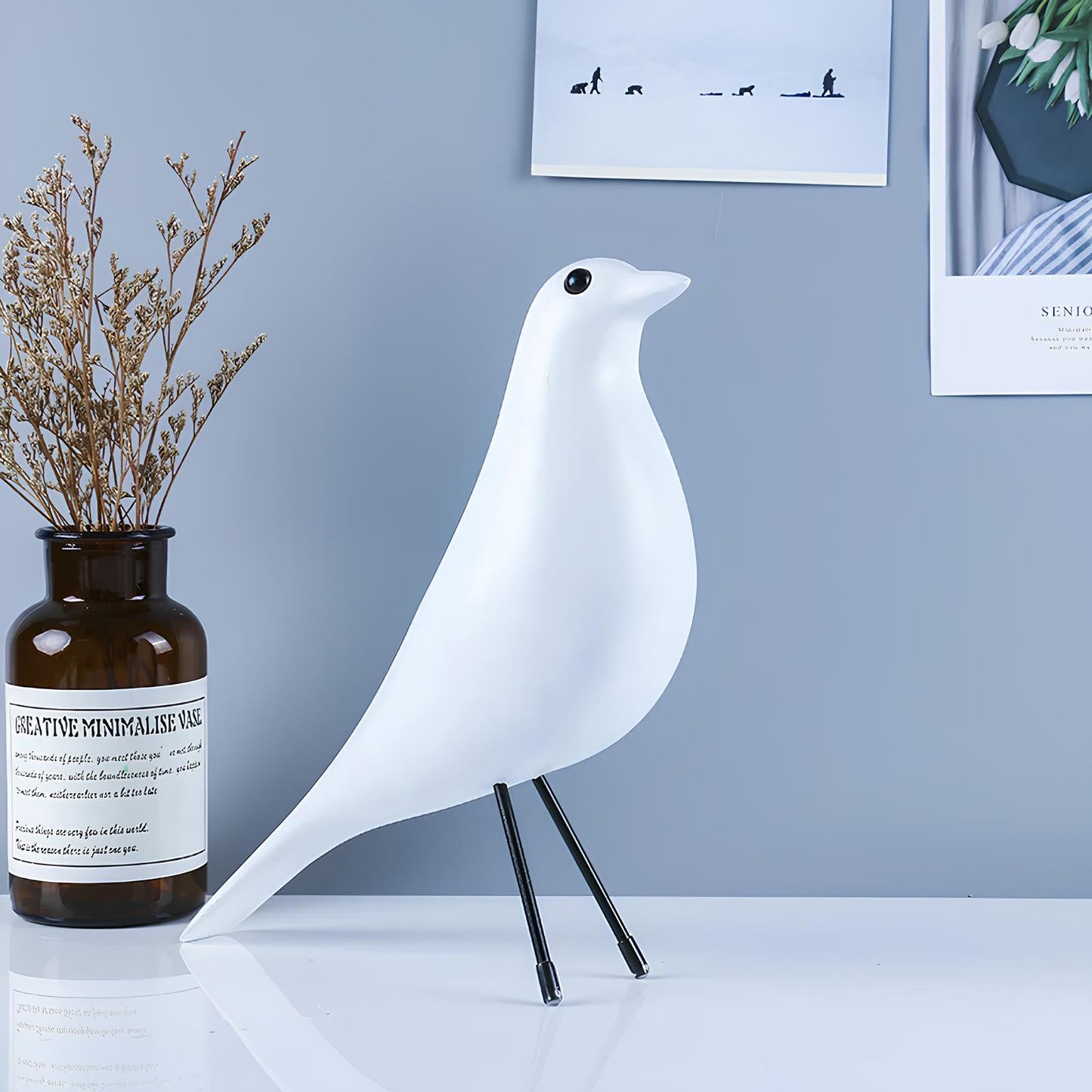 Nordic Bird Resin Figurine