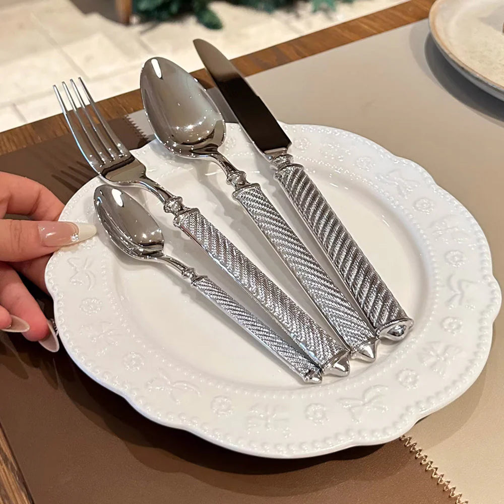 Imperial Luxe Cutlery Set – Stainless Steel Flatware Collection