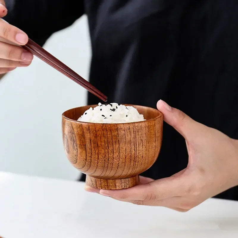 Japanese Style Wooden Bowl