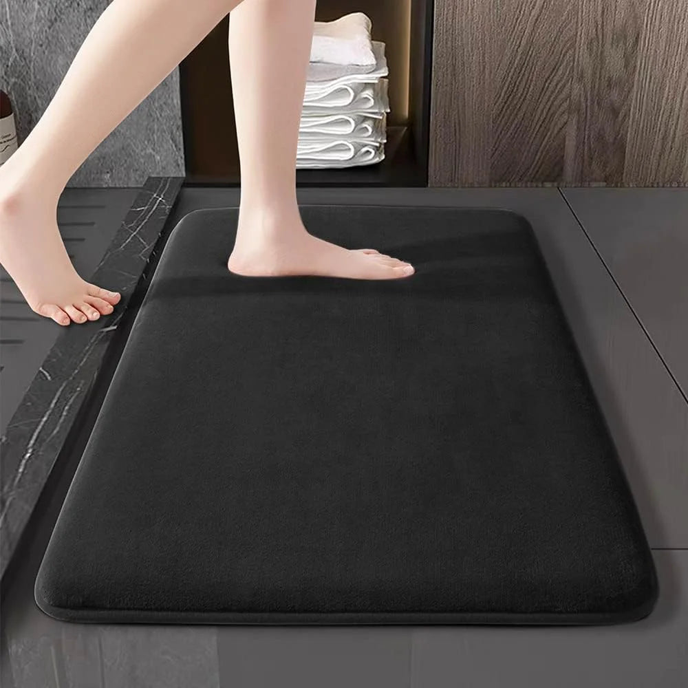 Super Absorbent Floor Mat – Ultra Soft Fleece Bathroom Mat