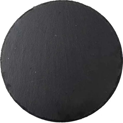 Japanese Style Black Rock Sushi Plate – Natural Slate Serving Plate for Sushi, Meat & Western Dishes