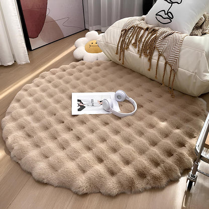 Round Plush Rug Floor Mat