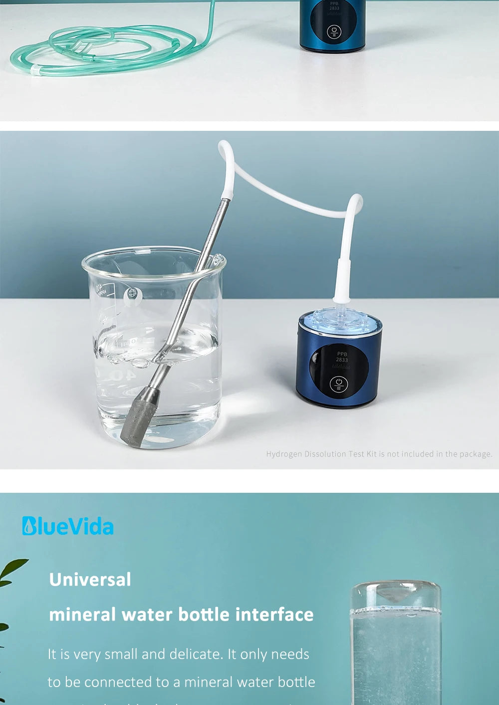 8th Generation Nano Hydrogen Water Bottle – Portable Hydrogen Water Generator with H2 Inhaler (DuPont SPE/PEM, OLED Display)