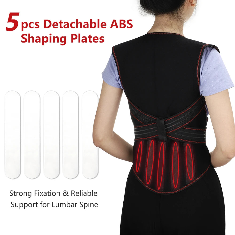 Tourmaline Magnetic Self-Heating Thermal Vest, Waist Brace, Lumbar Pad, Corset, Pain Relief