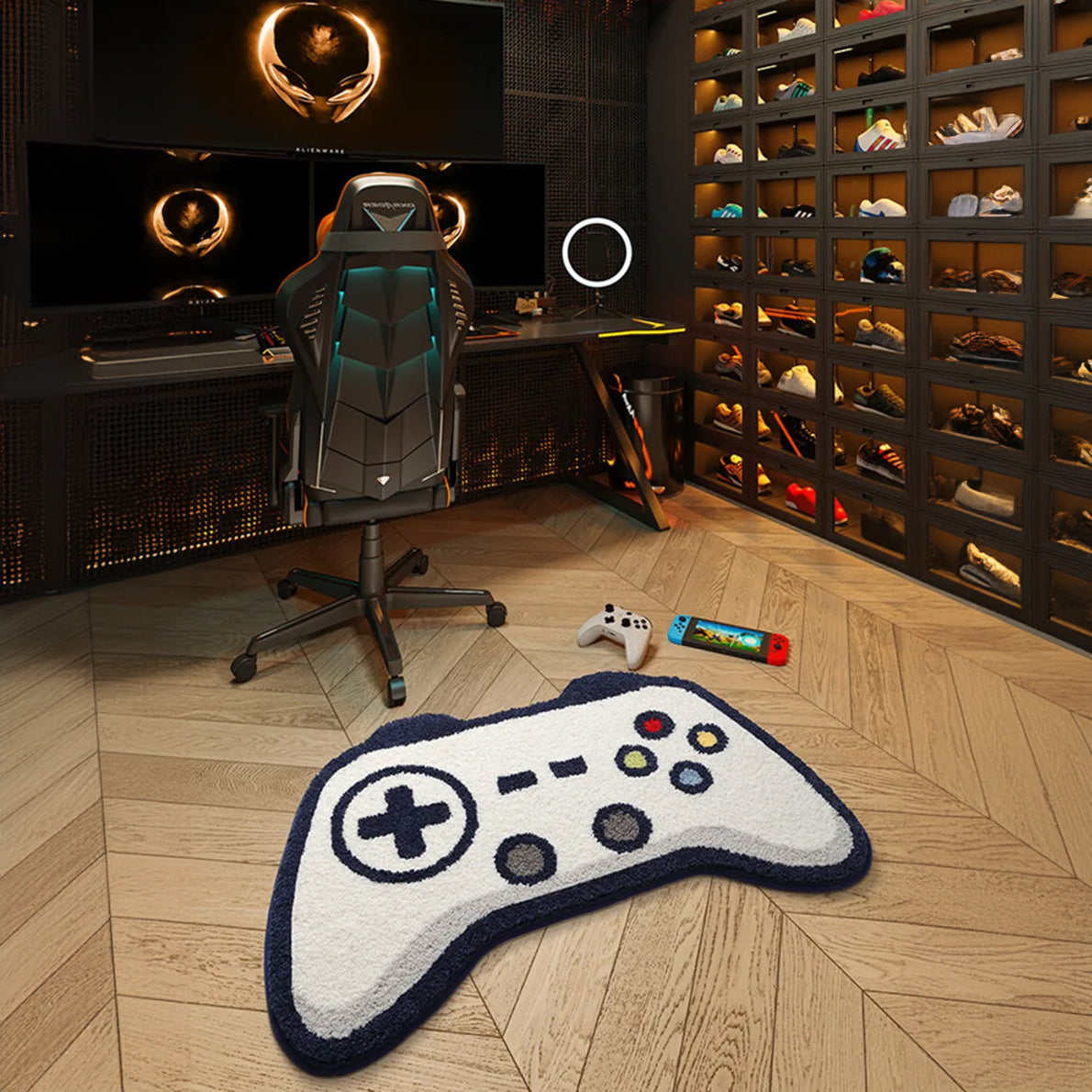 X Box Game Shape Floor Rug – Fun and Stylish Gaming Room Decor