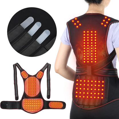 Tourmaline Magnetic Self-Heating Thermal Vest, Waist Brace, Lumbar Pad, Corset, Pain Relief