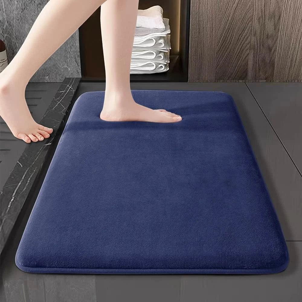 Super Absorbent Floor Mat – Ultra Soft Fleece Bathroom Mat