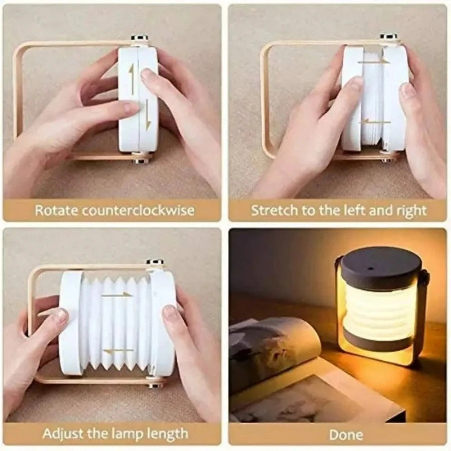 3D Night Light, Reading Light, Handheld Lamp, Dimming White Light, Table Lamp