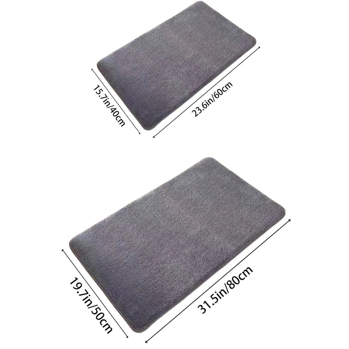 Super Absorbent Floor Mat – Ultra Soft Fleece Bathroom Mat
