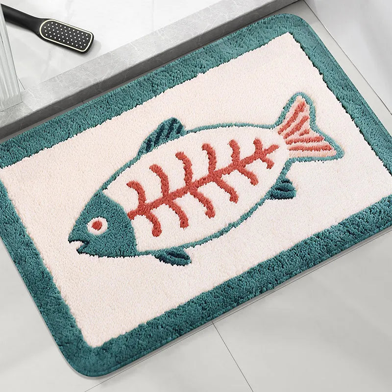 Anti-Slip Bathroom Mat – Soft Absorbent Quick-Dry Shower & Bath Rug