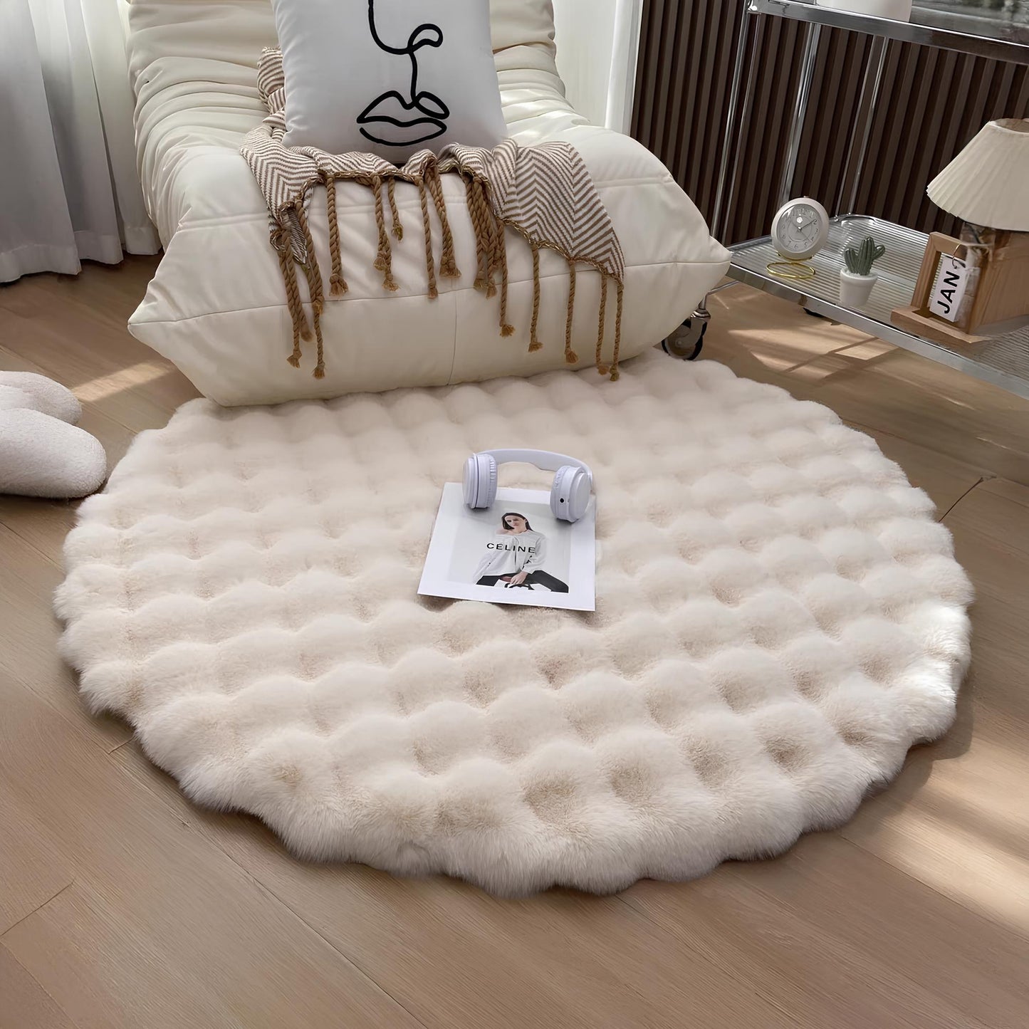 Round Plush Rug Floor Mat