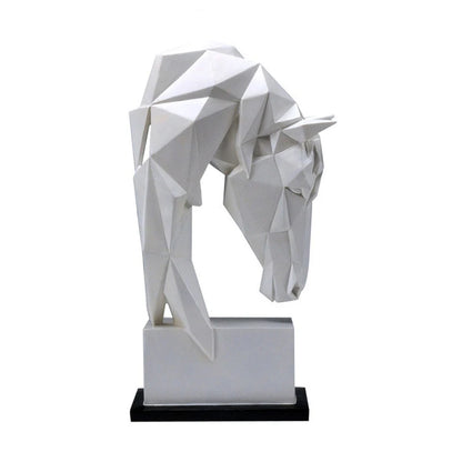 Modern Nordic Resin Horse Head Ornament Figurine