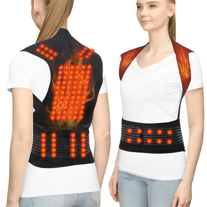 Tourmaline Magnetic Self-Heating Thermal Vest, Waist Brace, Lumbar Pad, Corset, Pain Relief