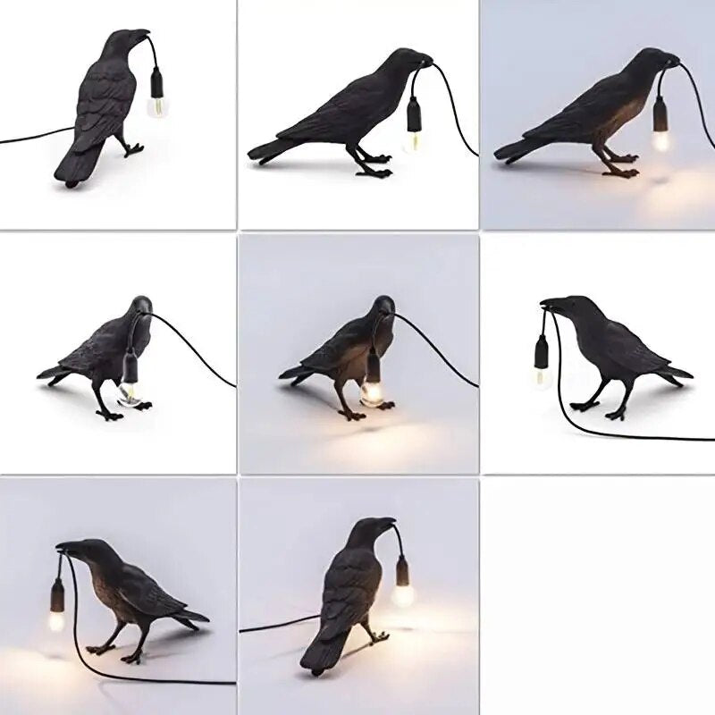 Raven deals bird lamp