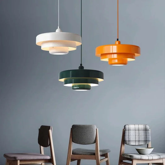 Macaron Carbon Steel Aluminum Nordic LED Pendant Light