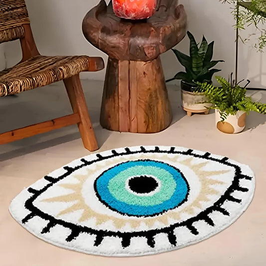 Eye Pattern Bedroom Rug – Stylish, Soft, and Eye-Catching Home Décor