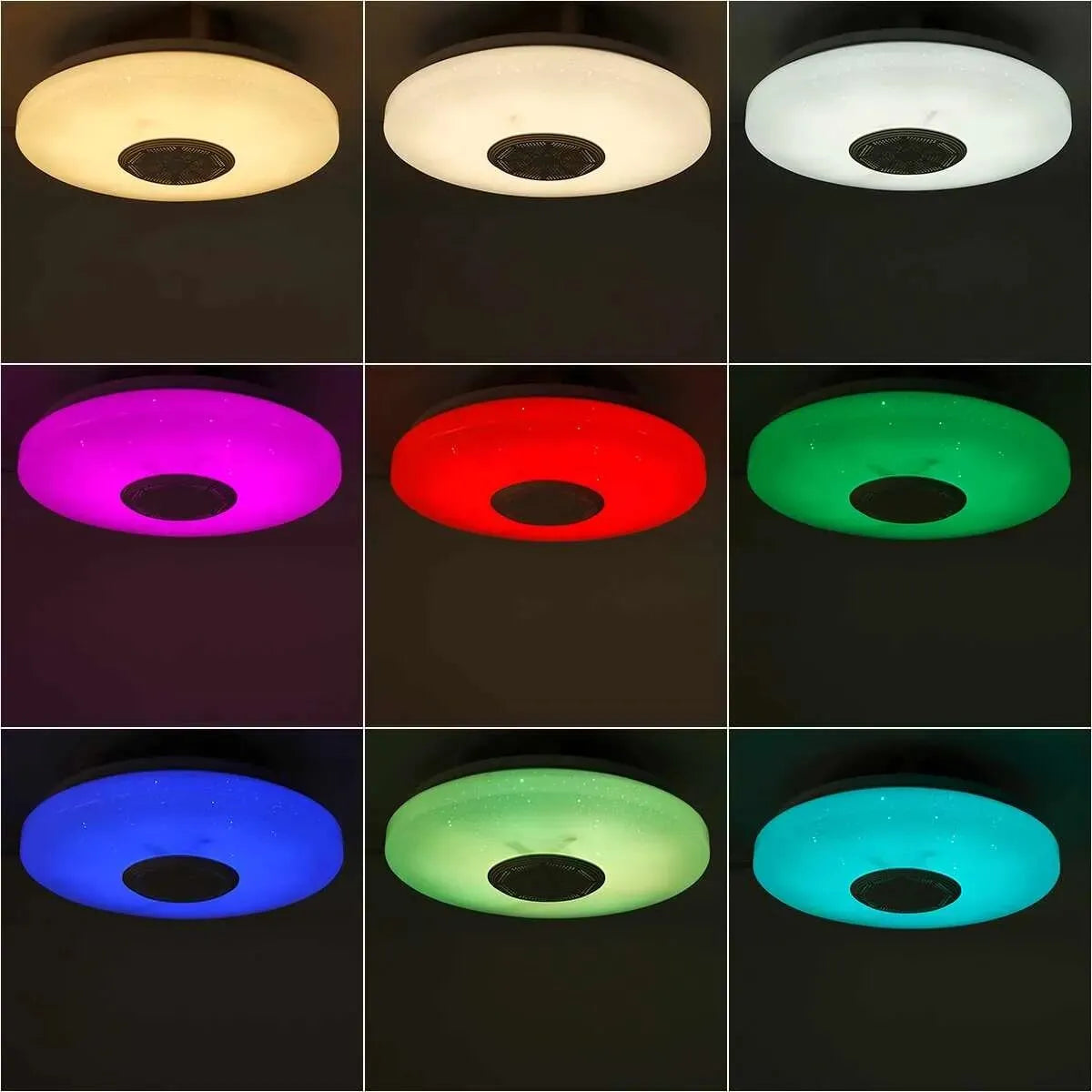 Smart Ceiling Lamp Bluetooth Music Light With Remote Control