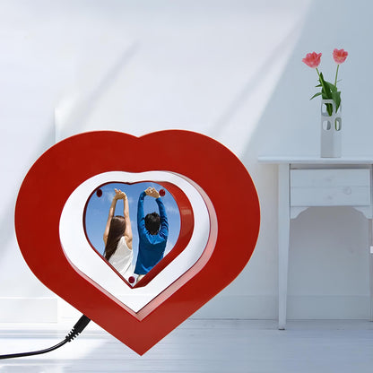 Magnetic Levitating Floating Heart Shaped Photo Frame Valentine's Day