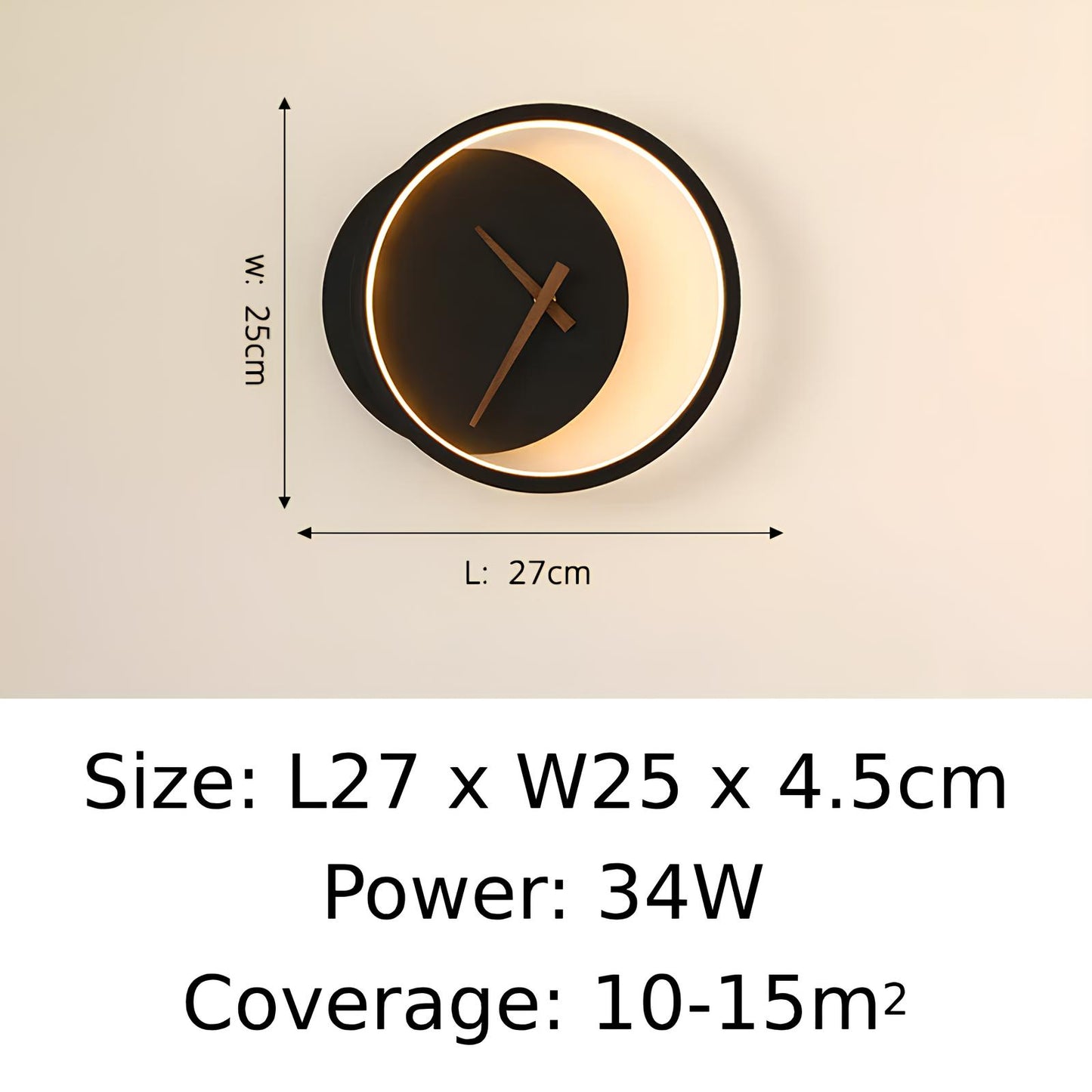 Clock Design LED Wall Lamp