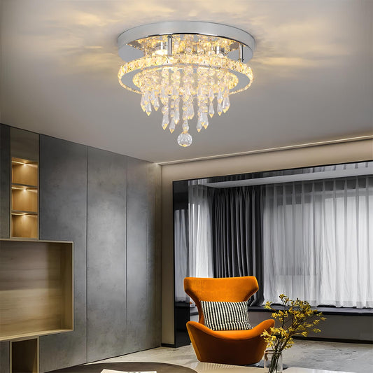 Luxury Crystal Chandelier with Remote Control