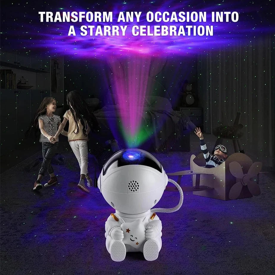 Galaxy Astronaut Star Projector LED Night Light Starry Sky