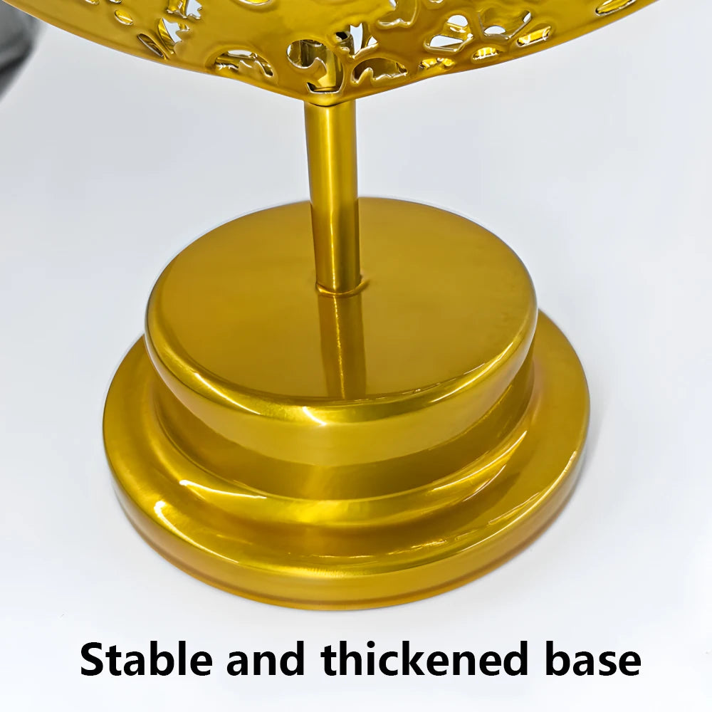 LED Moon Lamp – Golden Crescent Decorative Table Lamp with Hanging Star | Warm White Fairy Light Night Lamp