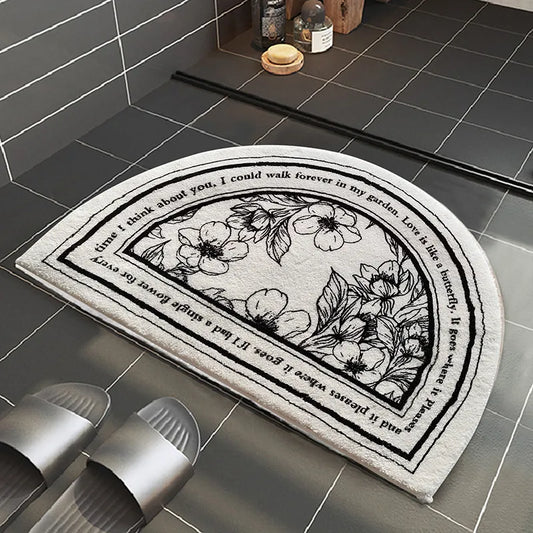 Retro Bathroom Plush Carpet – Soft, Stylish, and Comfortable for Your Home